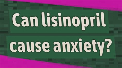 Learn how we can help. . Lisinopril withdrawal anxiety